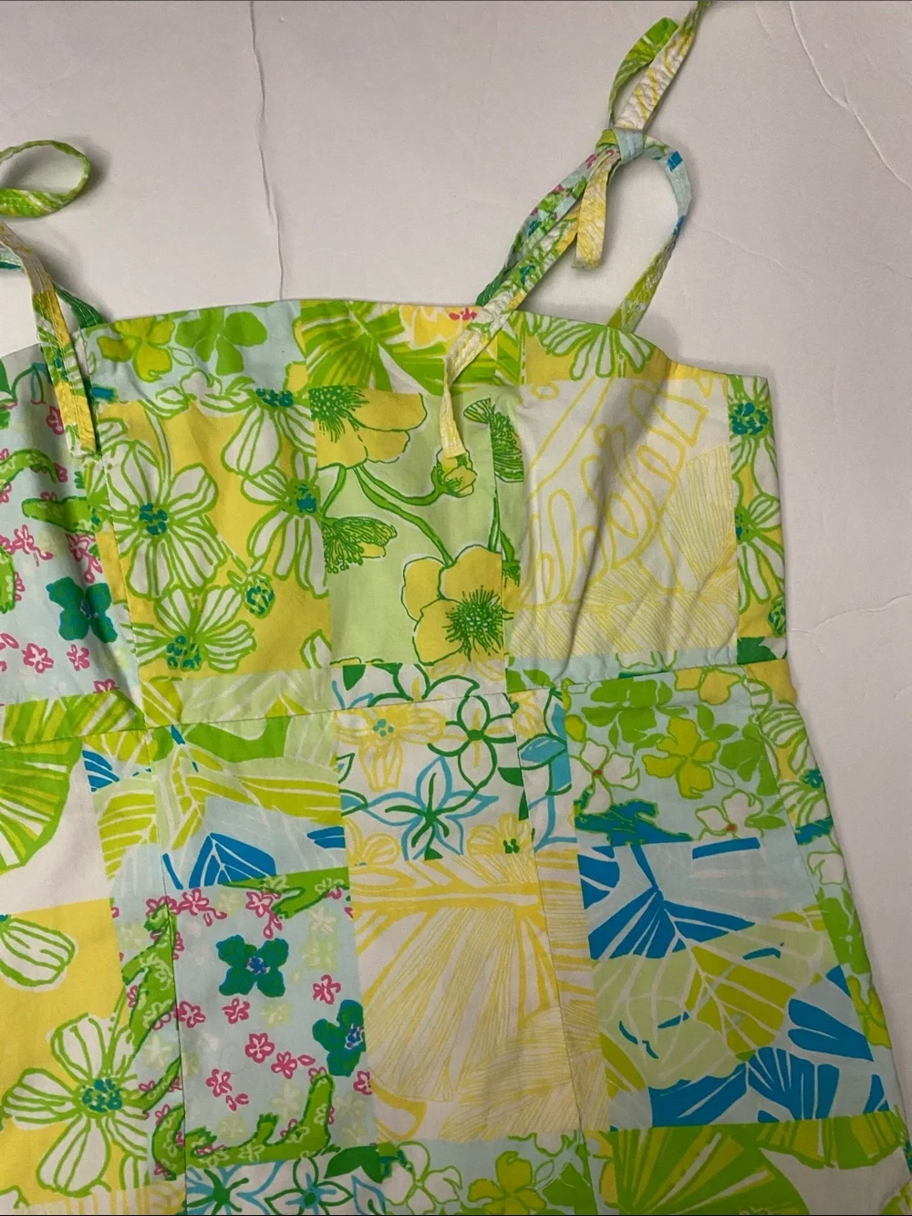 Lilly Pulitzer Yellow, Green & Blue Floral Sundress $78